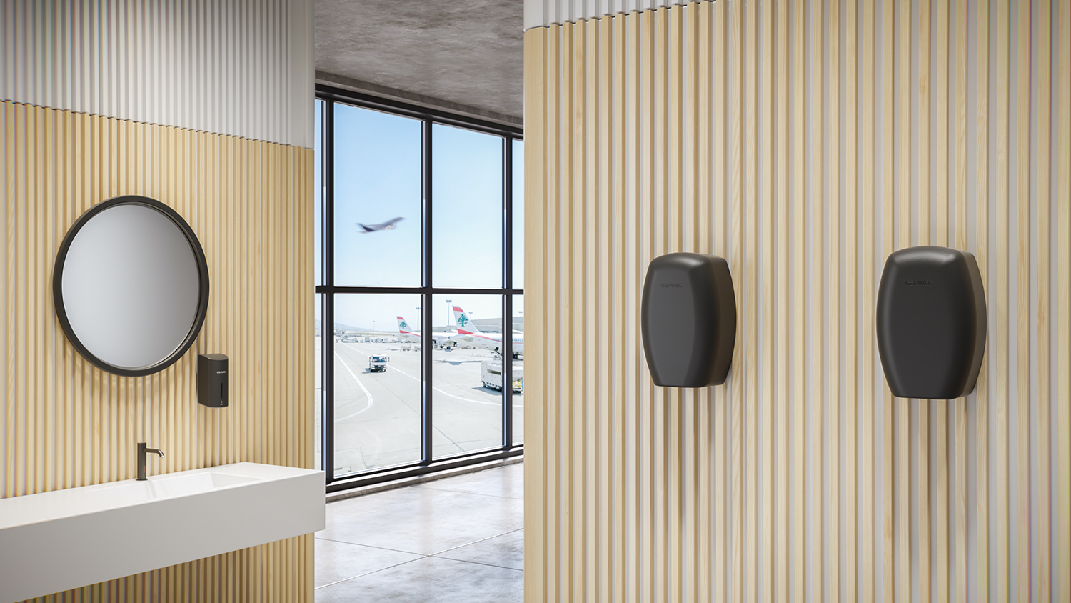 Falcon, the new Genwec hand dryer that guarantees maximum hygiene in public bathrooms